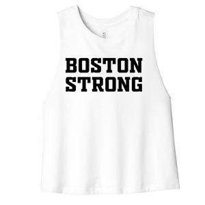 BOSTON STRONG Women's Racerback Cropped Tank