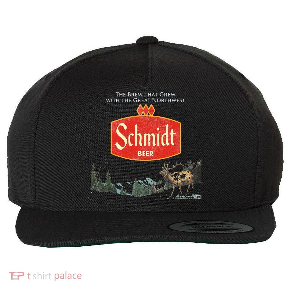 Beer Schmidt Beer Retro Defunct Nature Scene Wool Snapback Cap