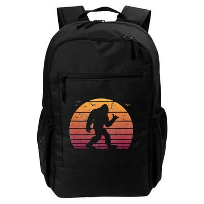 Bigfoot Surfing Beach Vacation Retro Surfboard Surf Shaka Backpack