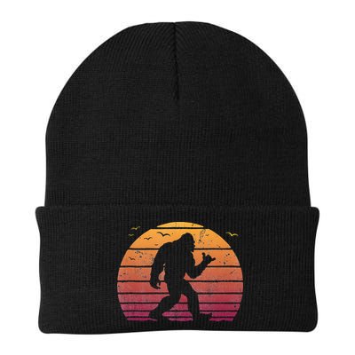 Bigfoot Surfing Beach Vacation Retro Surfboard Surf Shaka Beanie
