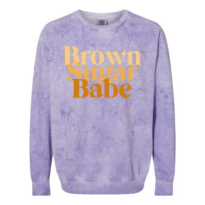 Brown Sugar Babe Proud Black African Pride Colorblast Crewneck Sweatshirt