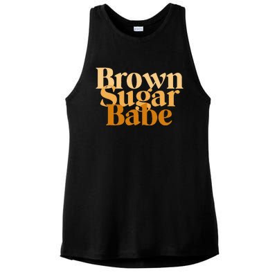 Brown Sugar Babe Proud Black African Pride Ladies PosiCharge Tri-Blend Wicking Tank