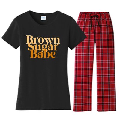 Brown Sugar Babe Proud Black African Pride Women's Flannel Pajama Set