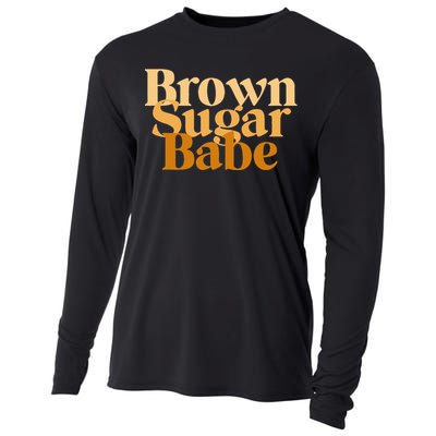 Brown Sugar Babe Proud Black African Pride Cooling Performance Long Sleeve Crew