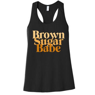 Brown Sugar Babe Proud Black African Pride Women's Racerback Tank