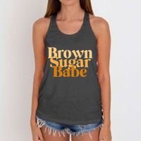 Brown Sugar Babe Proud Black African Pride Women's Knotted Racerback Tank