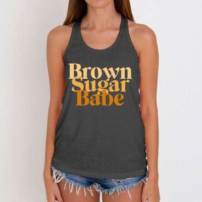 Brown Sugar Babe Proud Black African Pride Women's Knotted Racerback Tank