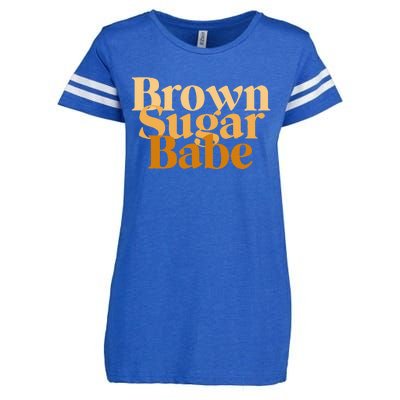 Brown Sugar Babe Proud Black African Pride Enza Ladies Jersey Football T-Shirt