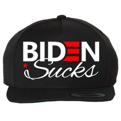 Biden Sucks Wool Snapback Cap