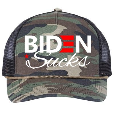 Biden Sucks Retro Rope Trucker Hat Cap