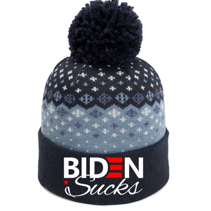 Biden Sucks The Baniff Cuffed Pom Beanie