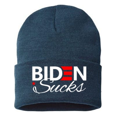 Biden Sucks Sustainable Knit Beanie