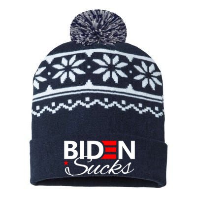 Biden Sucks USA-Made Snowflake Beanie