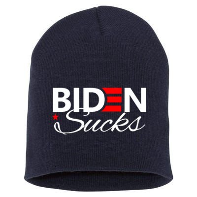 Biden Sucks Short Acrylic Beanie