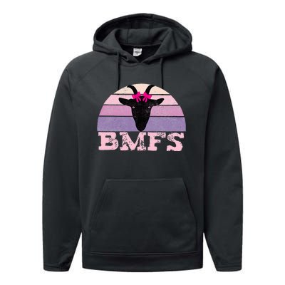 Billy Strings Bmfs Nanny Goat Vintage Sunset Performance Fleece Hoodie