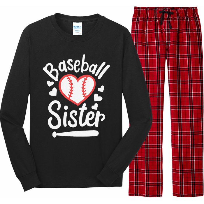 Baseball Sister Long Sleeve Pajama Set