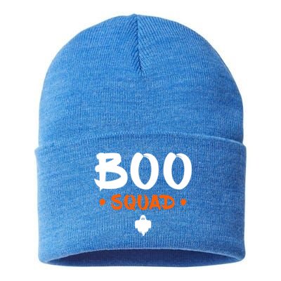 Boo Squad Boo Crew Matching Family Halloween Gift Sustainable Knit Beanie