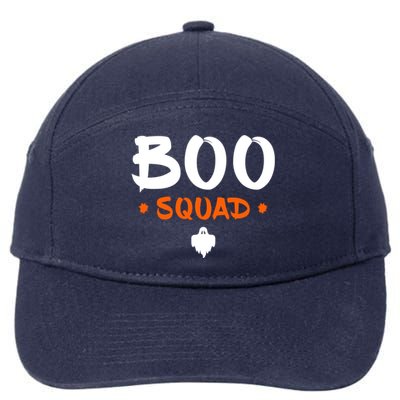 Boo Squad Boo Crew Matching Family Halloween Gift 7-Panel Snapback Hat