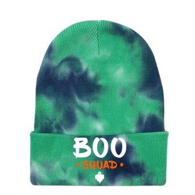 Boo Squad Boo Crew Matching Family Halloween Gift Tie Dye 12in Knit Beanie