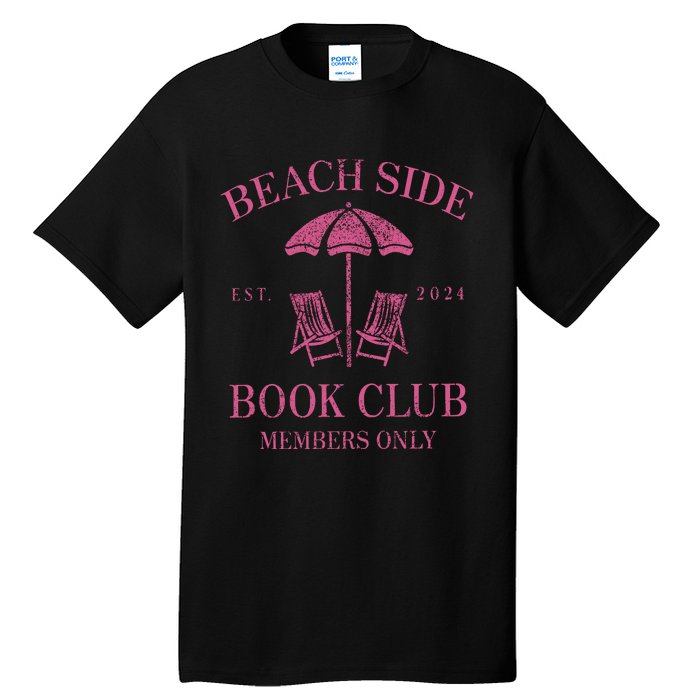 Beach Side Book Club Members Only Tall T-Shirt