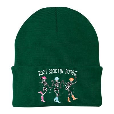 Boot Scootin Boogie Retro Western Skeleton Dancing Cowboys Knit Cap Winter Beanie