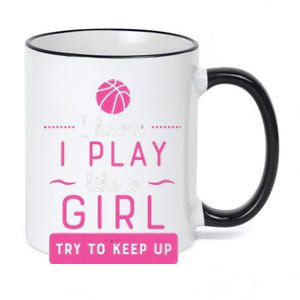 Basketball Shirts Basketball Gift For Female Basketball Player 11oz Black Color Changing Mug