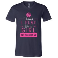 Basketball Shirts Basketball Gift For Female Basketball Player V-Neck T-Shirt