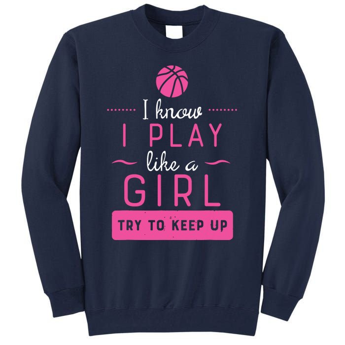 Basketball Shirts Basketball Gift For Female Basketball Player Tall Sweatshirt