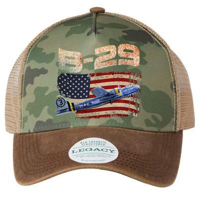 B29 Superfortress Bomber Airplane Pilot Gifts World War II Legacy Tie Dye Trucker Hat