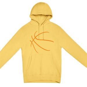 Basketball Silhouette Bball Player Coach Sports Baller Gift Premium Pullover Hoodie