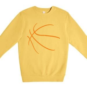 Basketball Silhouette Bball Player Coach Sports Baller Gift Premium Crewneck Sweatshirt