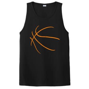 Basketball Silhouette Bball Player Coach Sports Baller Gift PosiCharge Competitor Tank