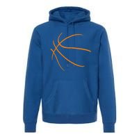 Basketball Silhouette Bball Player Coach Sports Baller Gift Premium Hoodie