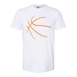 Basketball Silhouette Bball Player Coach Sports Baller Gift Softstyle CVC T-Shirt