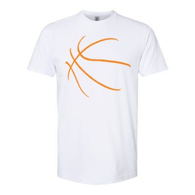 Basketball Silhouette Bball Player Coach Sports Baller Gift Softstyle CVC T-Shirt