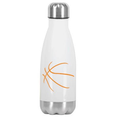 Basketball Silhouette Bball Player Coach Sports Baller Gift Stainless Steel Insulated Water Bottle