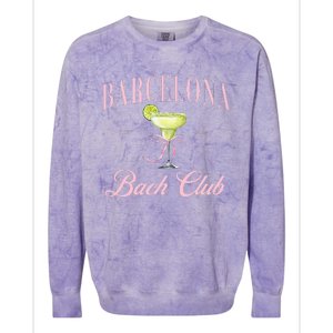 Barcelona Spain Bach Club Hen Do Party 2024 Bachelorette Colorblast Crewneck Sweatshirt