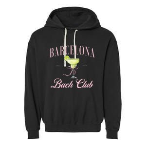 Barcelona Spain Bach Club Hen Do Party 2024 Bachelorette Garment-Dyed Fleece Hoodie