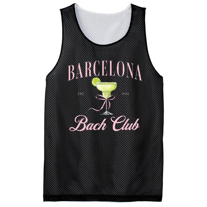 Barcelona Spain Bach Club Hen Do Party 2024 Bachelorette Mesh Reversible Basketball Jersey Tank