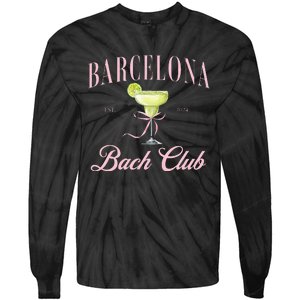 Barcelona Spain Bach Club Hen Do Party 2024 Bachelorette Tie-Dye Long Sleeve Shirt