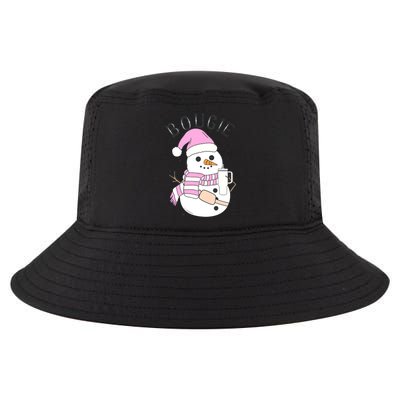 Boojee Snowman Bougie Snowman Stanley Boojee Holiday Cool Comfort Performance Bucket Hat