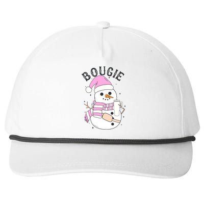 Boojee Snowman Bougie Snowman Stanley Boojee Holiday Snapback Five-Panel Rope Hat