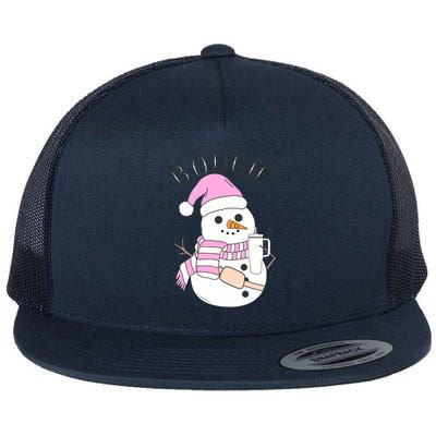 Boojee Snowman Bougie Snowman Stanley Boojee Holiday Flat Bill Trucker Hat