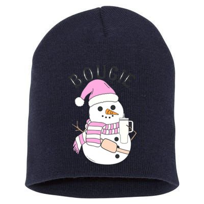 Boojee Snowman Bougie Snowman Stanley Boojee Holiday Short Acrylic Beanie