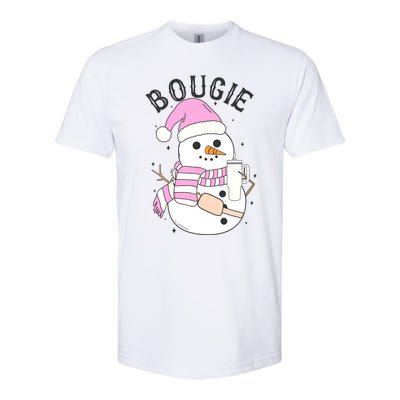 Boojee Snowman Bougie Snowman Stanley Boojee Holiday Softstyle® CVC T-Shirt