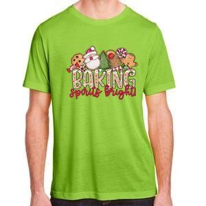 Baking Spirits Bright Christmas Baker Holiday Baking Team Gift Adult ChromaSoft Performance T-Shirt