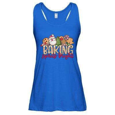 Baking Spirits Bright Christmas Baker Holiday Baking Team Gift Ladies Essential Flowy Tank