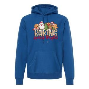 Baking Spirits Bright Christmas Baker Holiday Baking Team Gift Premium Hoodie