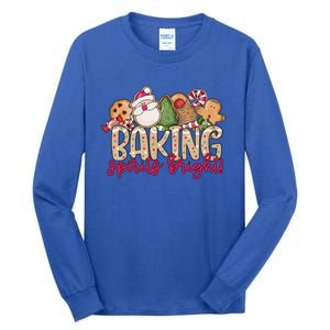 Baking Spirits Bright Christmas Baker Holiday Baking Team Gift Tall Long Sleeve T-Shirt