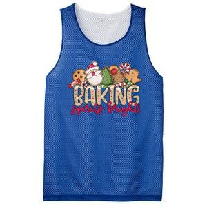 Baking Spirits Bright Christmas Baker Holiday Baking Team Gift Mesh Reversible Basketball Jersey Tank